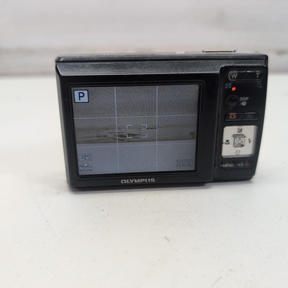 OLYMPUS FE-46 FE46 Digital Camera Mem Card 12MP 5x Optical Zoom Tested Works